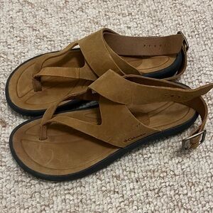 Columbia Tan Leather Sandals